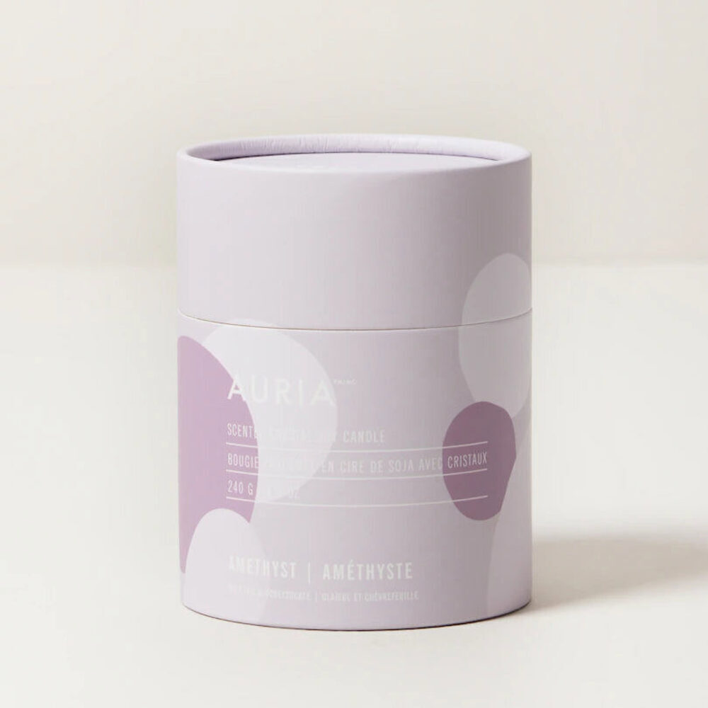 AMETHYST CRYSTAL CANDLE